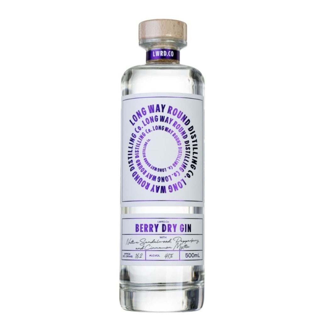 Long Way Round Distilling Berry Dry Gin 500ml