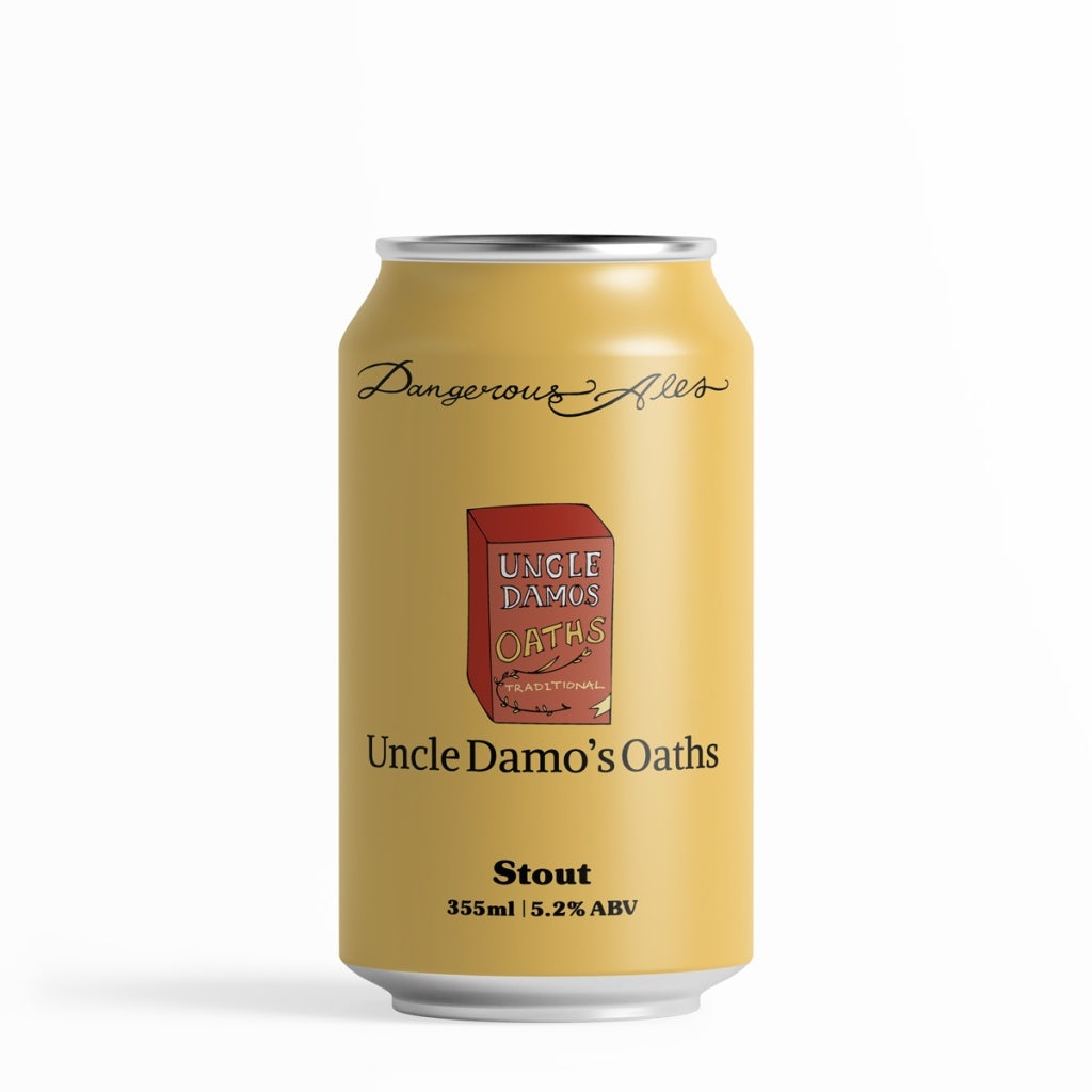Dangerous Ales Uncle Damo's Oaths Oatmeal Stout 355ml