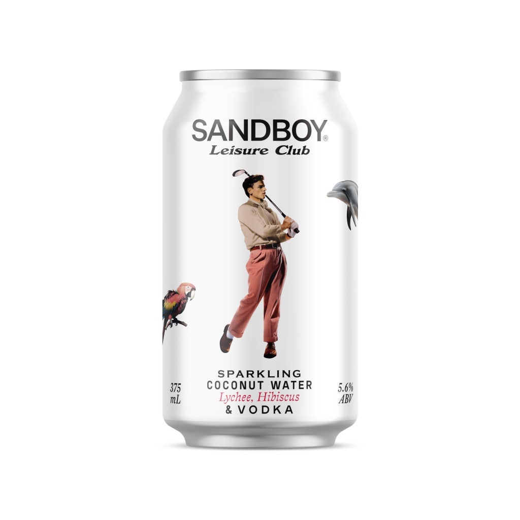 Sandboy Leisure Club Sparkling Coconut Water Lychee & Hibiscus