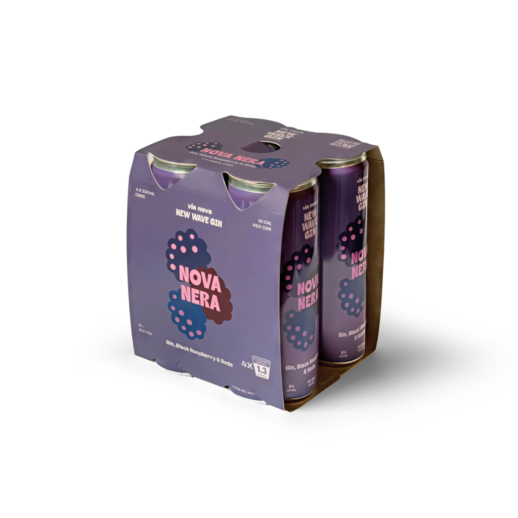 Via Nova New Wave Gin Gin & Soda Black Raspberry 330ml