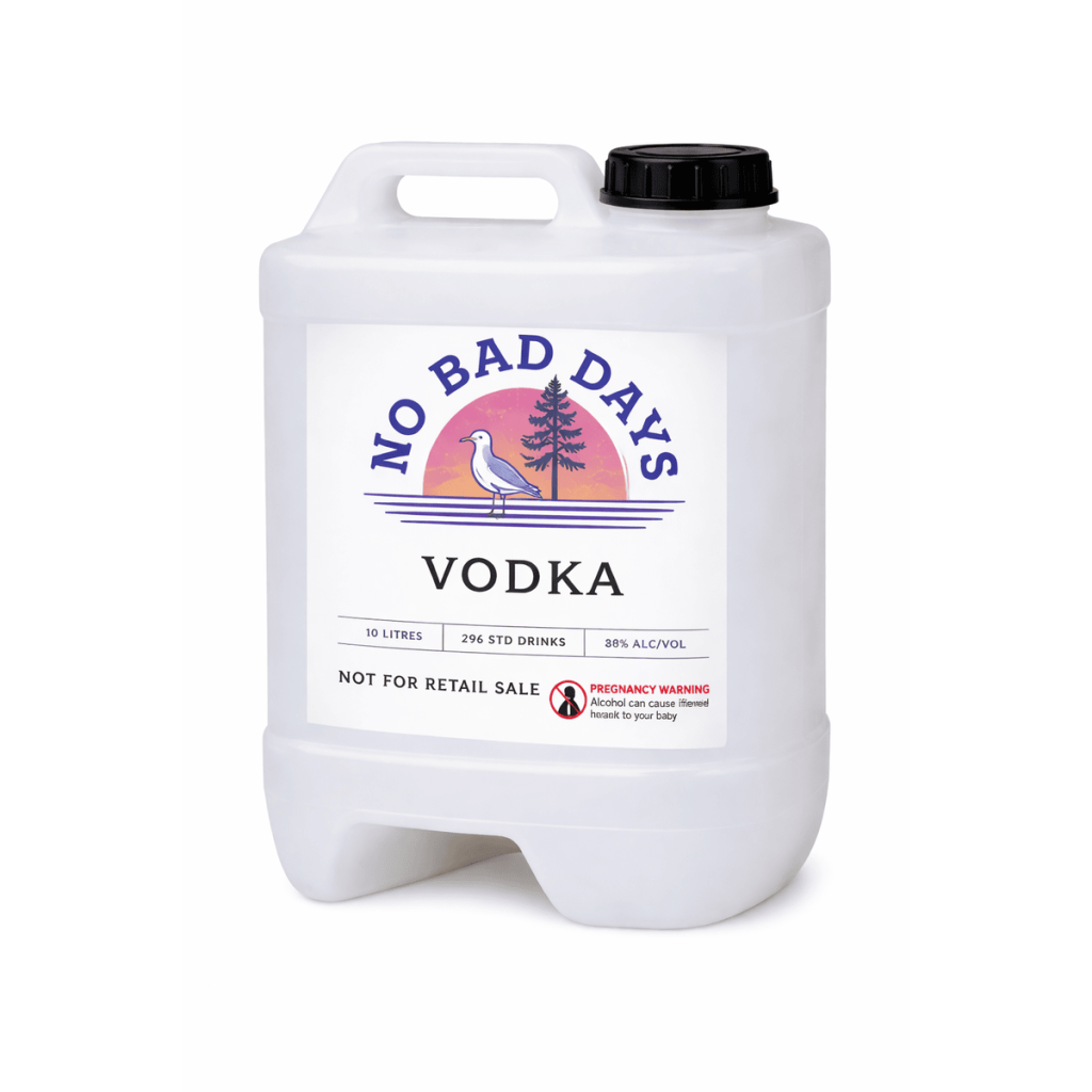 No Bad Days Vodka 10 L Cube