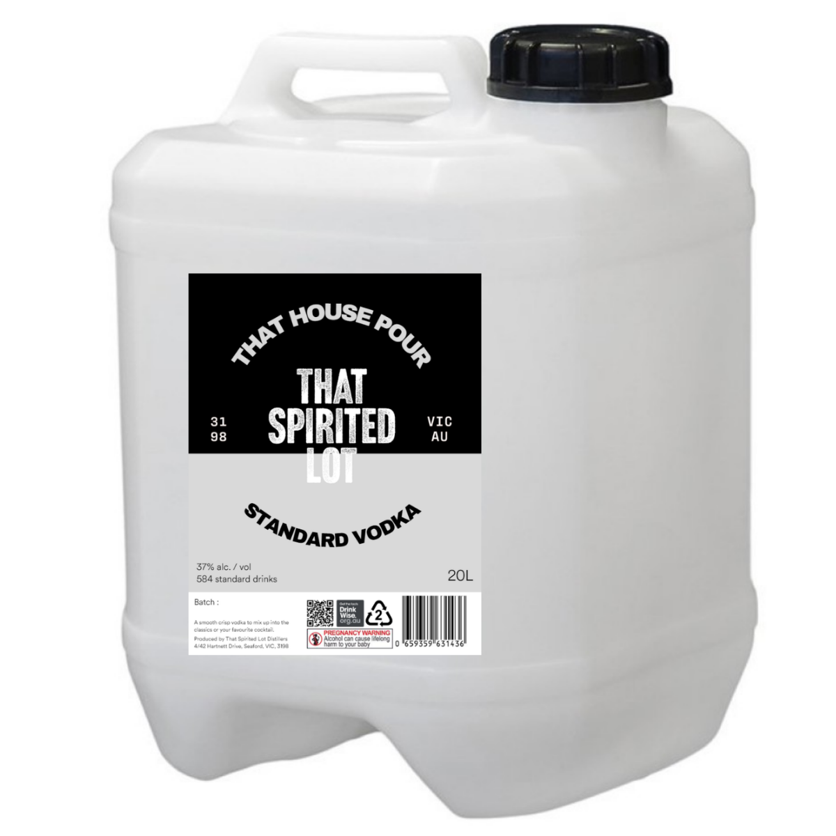That Spirited Lot Standard Vodka 20Lt