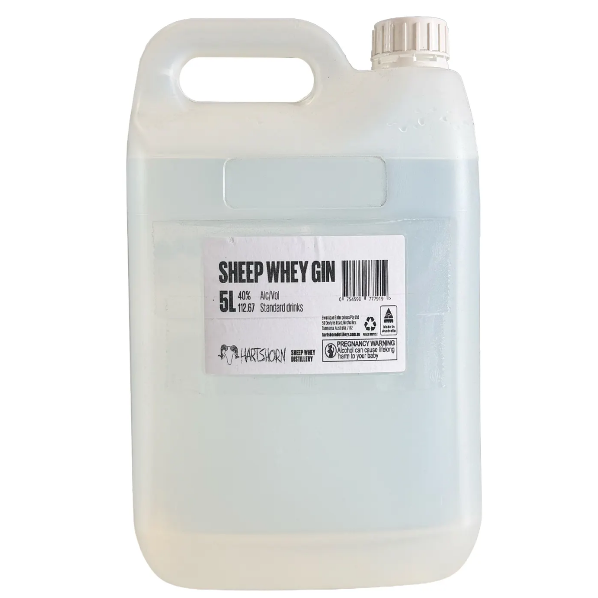 Hartshorn Gin Sheep Whey 5Lt