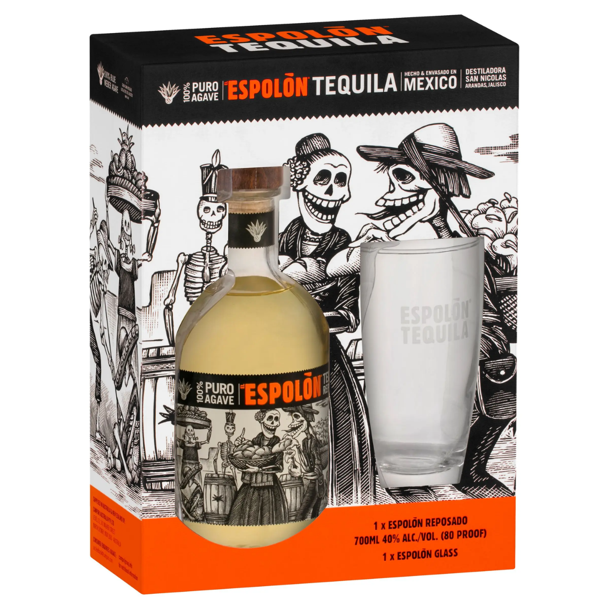 Espolon Reposado VAP Gift Box + Glass 700ml