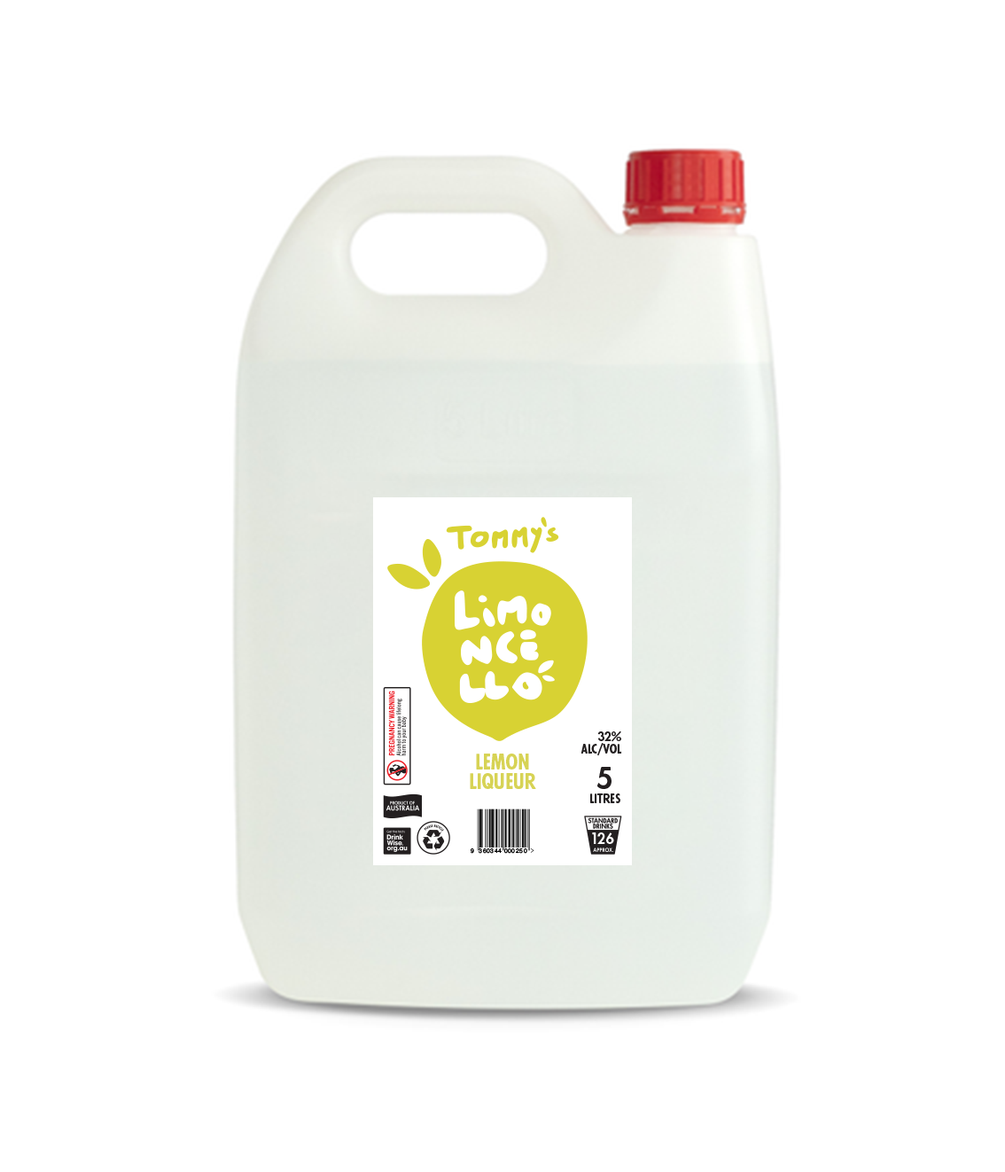 Tommy's Booze Limoncello 5Lt