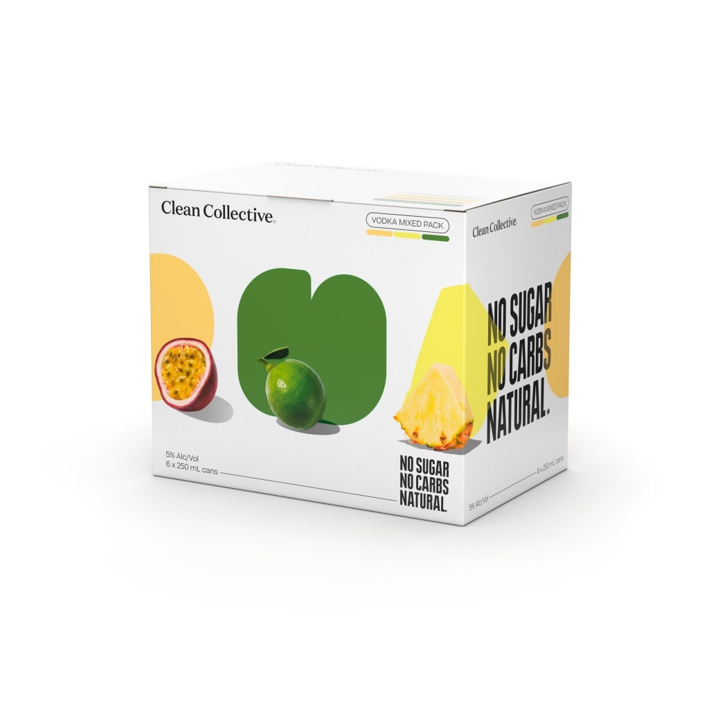 Clean Collective Mixed 6pk With Vodka 6x250ml