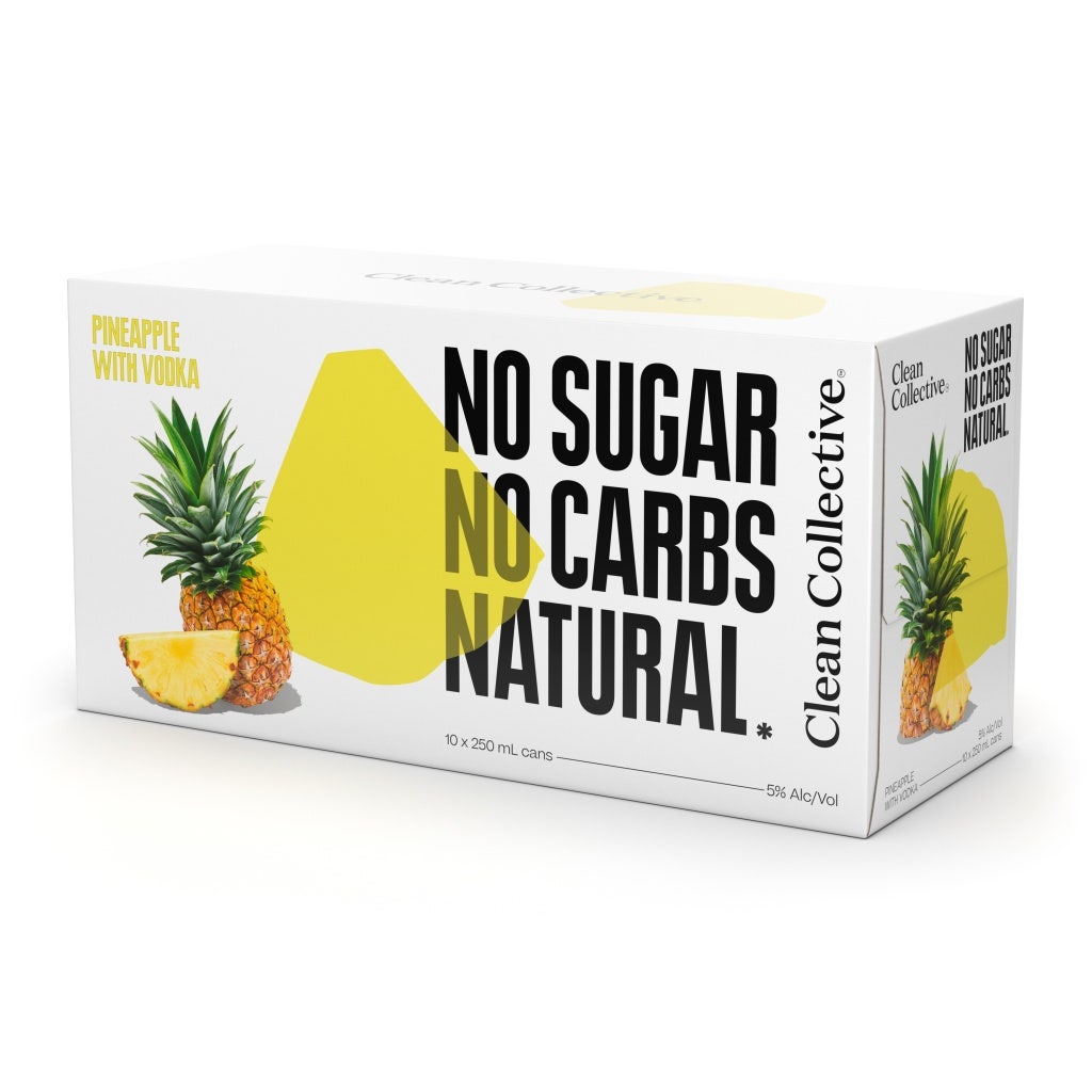 Clean Collective Pineapple With Vodka 10x250ml