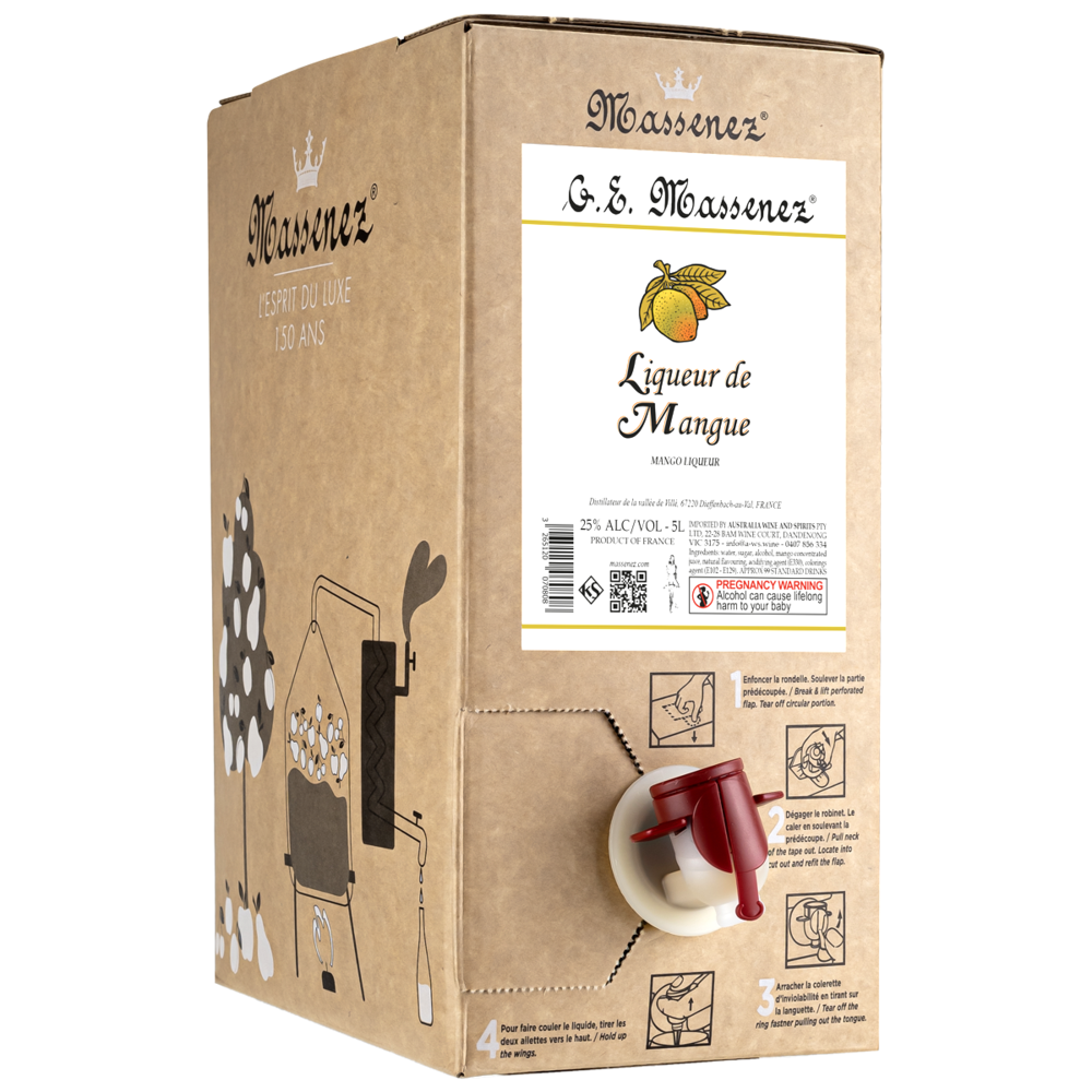 Massenez Mango Mangue Liqueur Bulk BIB 5Lt
