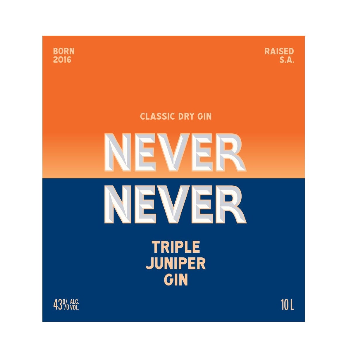 Never Never Triple Juniper Gin 10Lt