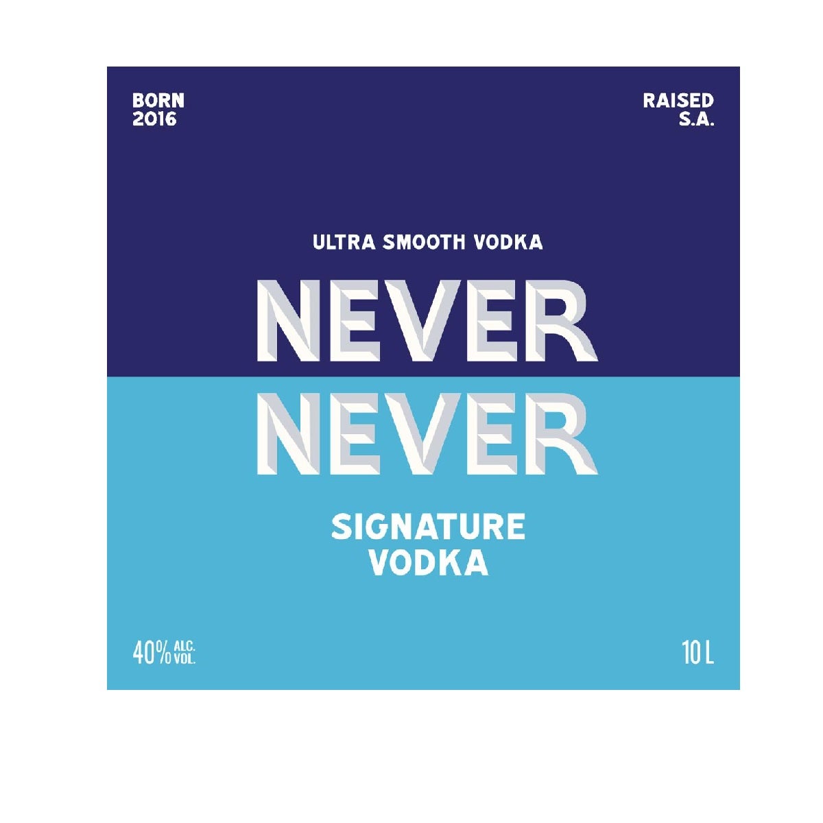 Never Never Vodka 10Lt