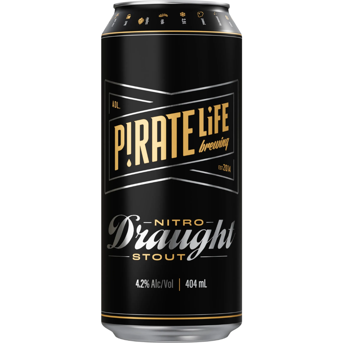 Pirate Life Brewing Nitro Draught Stout 404ml
