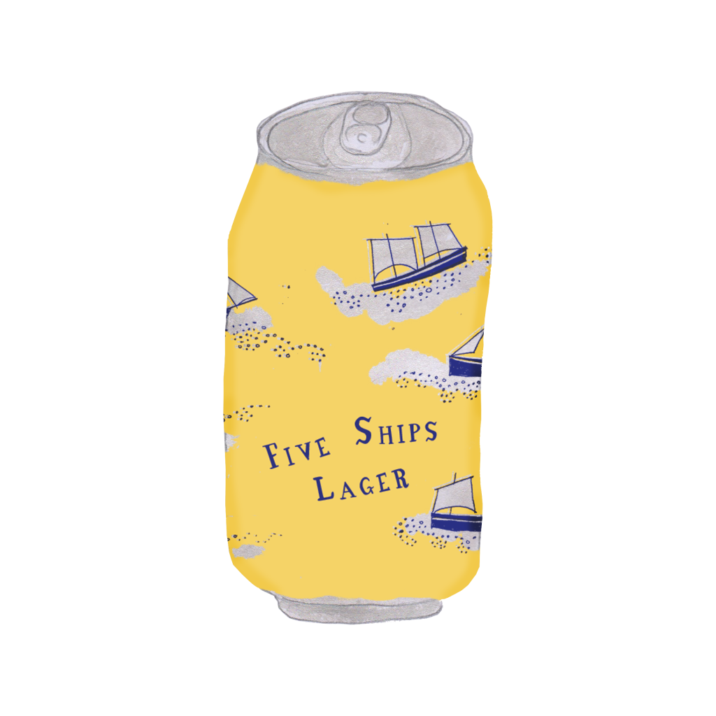 Sailors Grave Five Ships Organic Spelt Lager 355ml