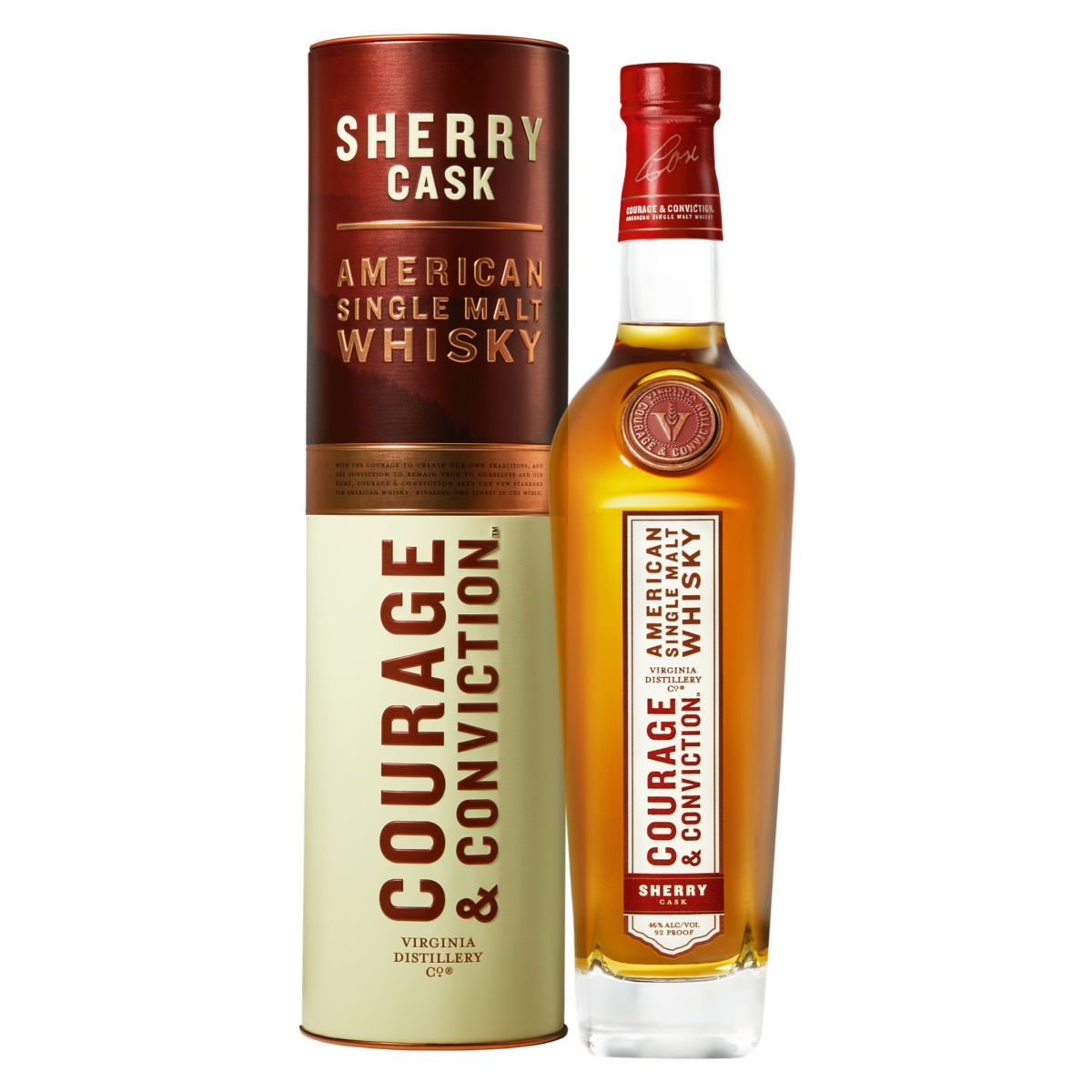 Courage & Conviction Single Malt American Whisky Sherry Cask 700ml