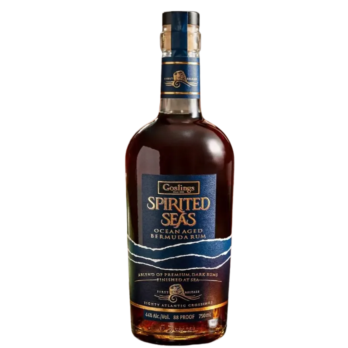 Goslings Spirited Seas Ocean Aged Bermuda Rum 88 Proof 750m