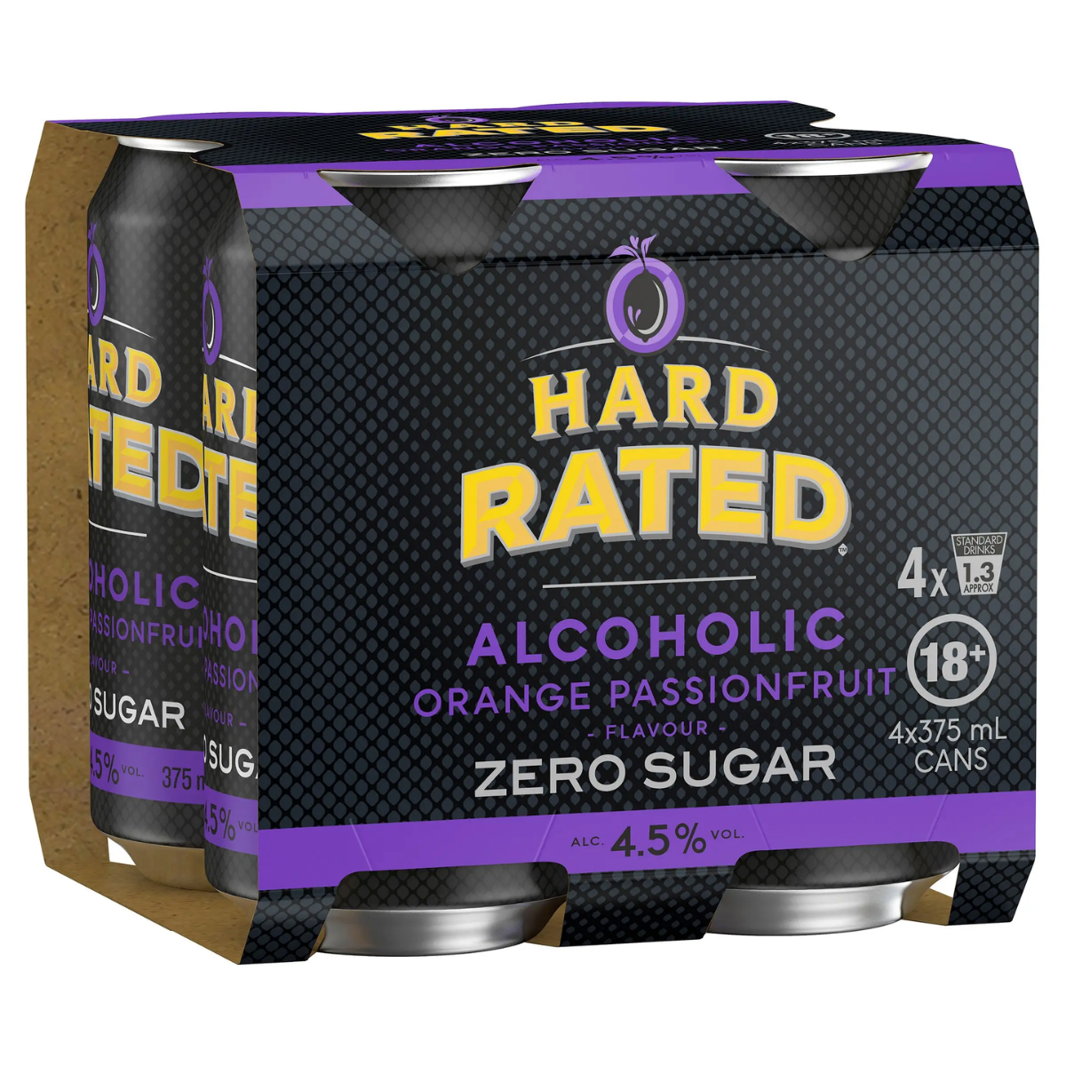 Hard Rated Orange Passionfruit Zero Sugar 375ml