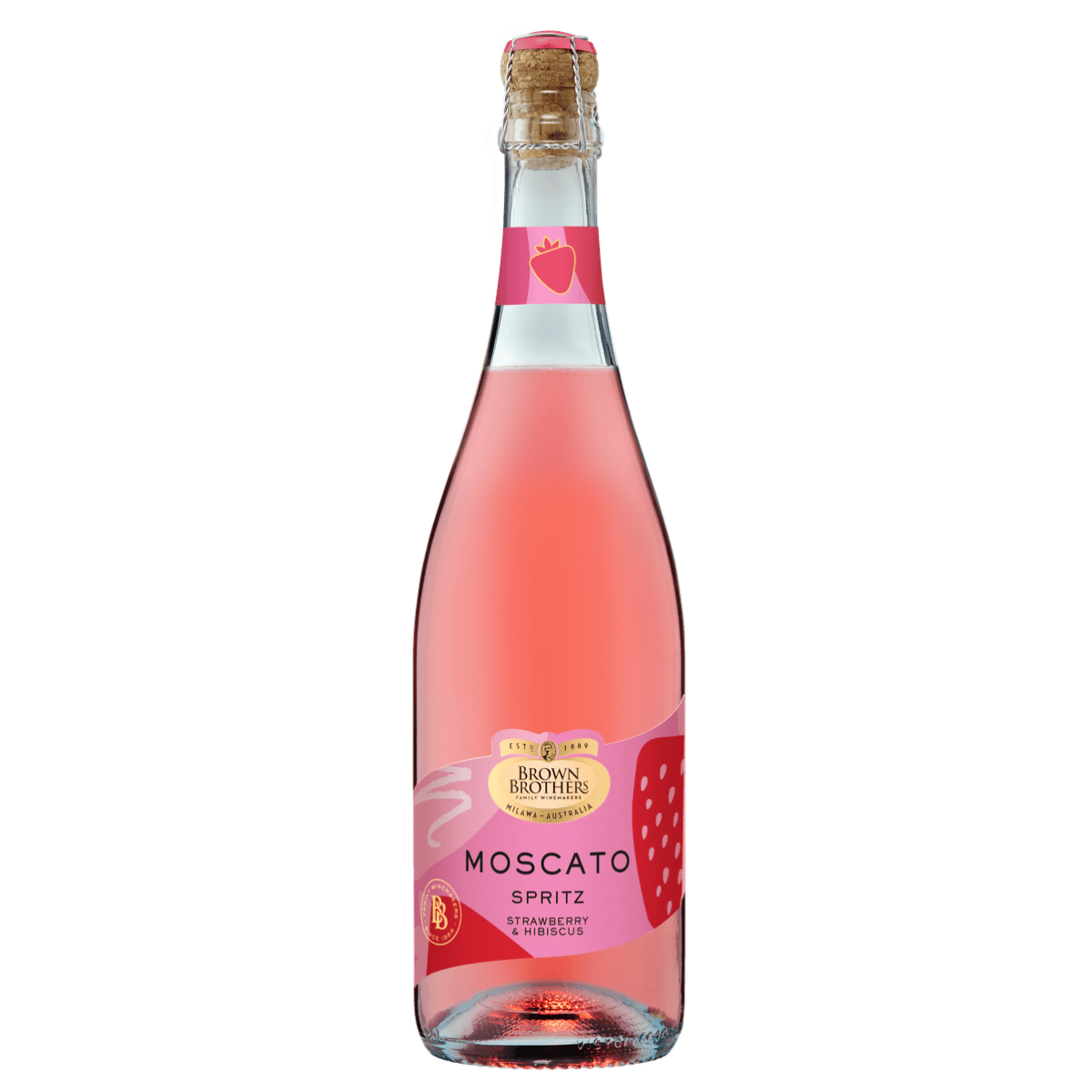 Brown Brothers Moscato Strawberry & Hibiscus Spritz 750ml