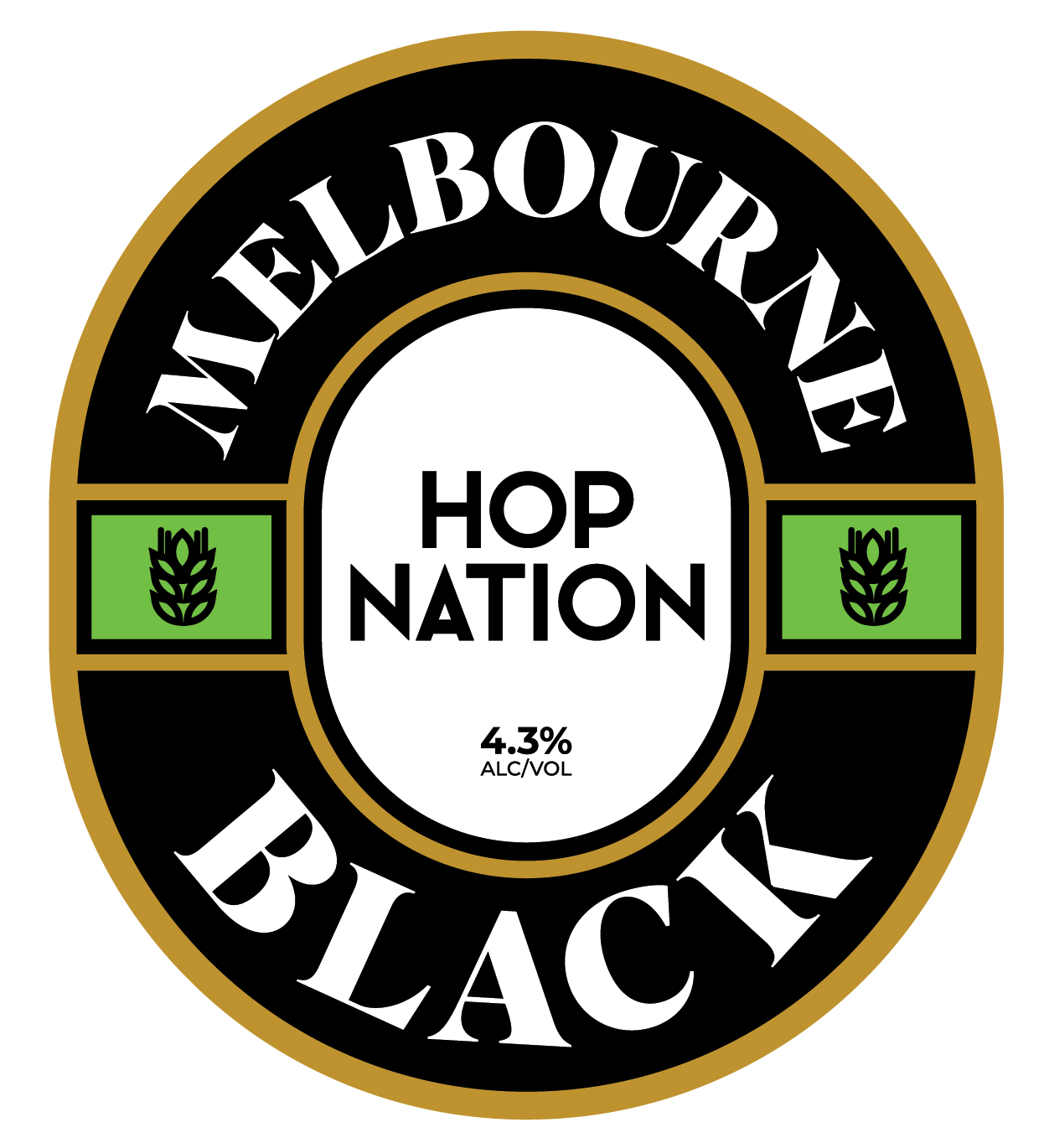 Hop Nation Melbourne Black Nitro Pub Stout 49.5Lt