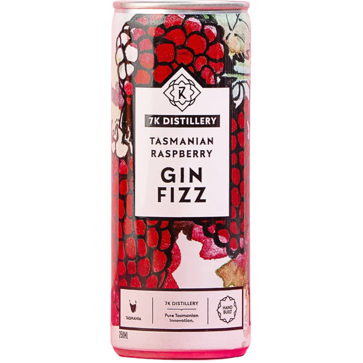 7K Distillery Tasmanian Raspberry Gin Fizz 250ml