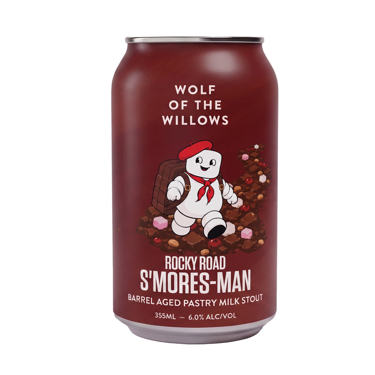 Wolf Of The Willows Rocky Road S'mores-Man Barrel Aged Pastry Milk Sto