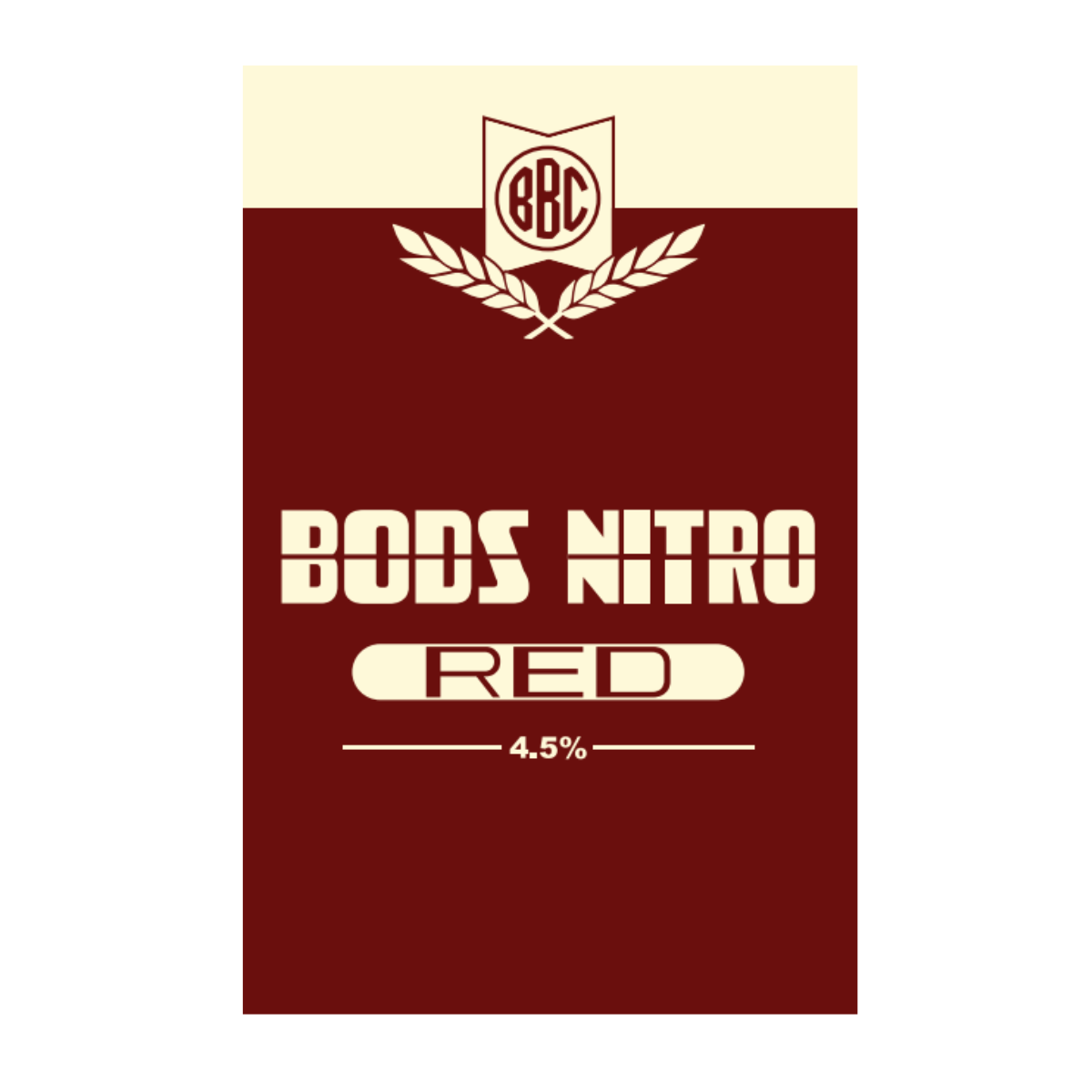 Bodriggy Bods RED Nitro 4.5% 50L Keg