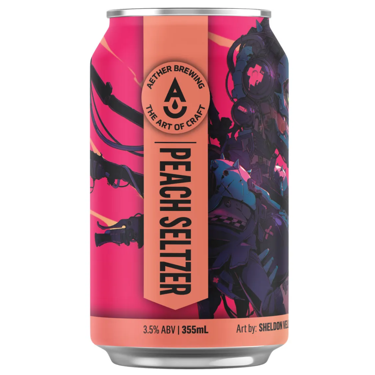 Aether Brewing Peach Seltzer 355ml