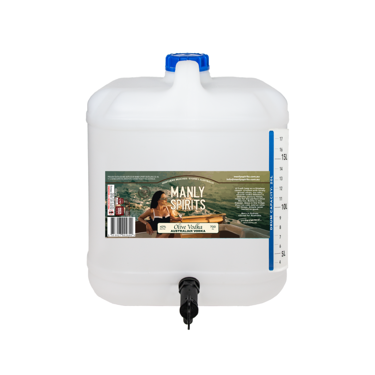 Manly Spirits Olive Vodka 20000ML