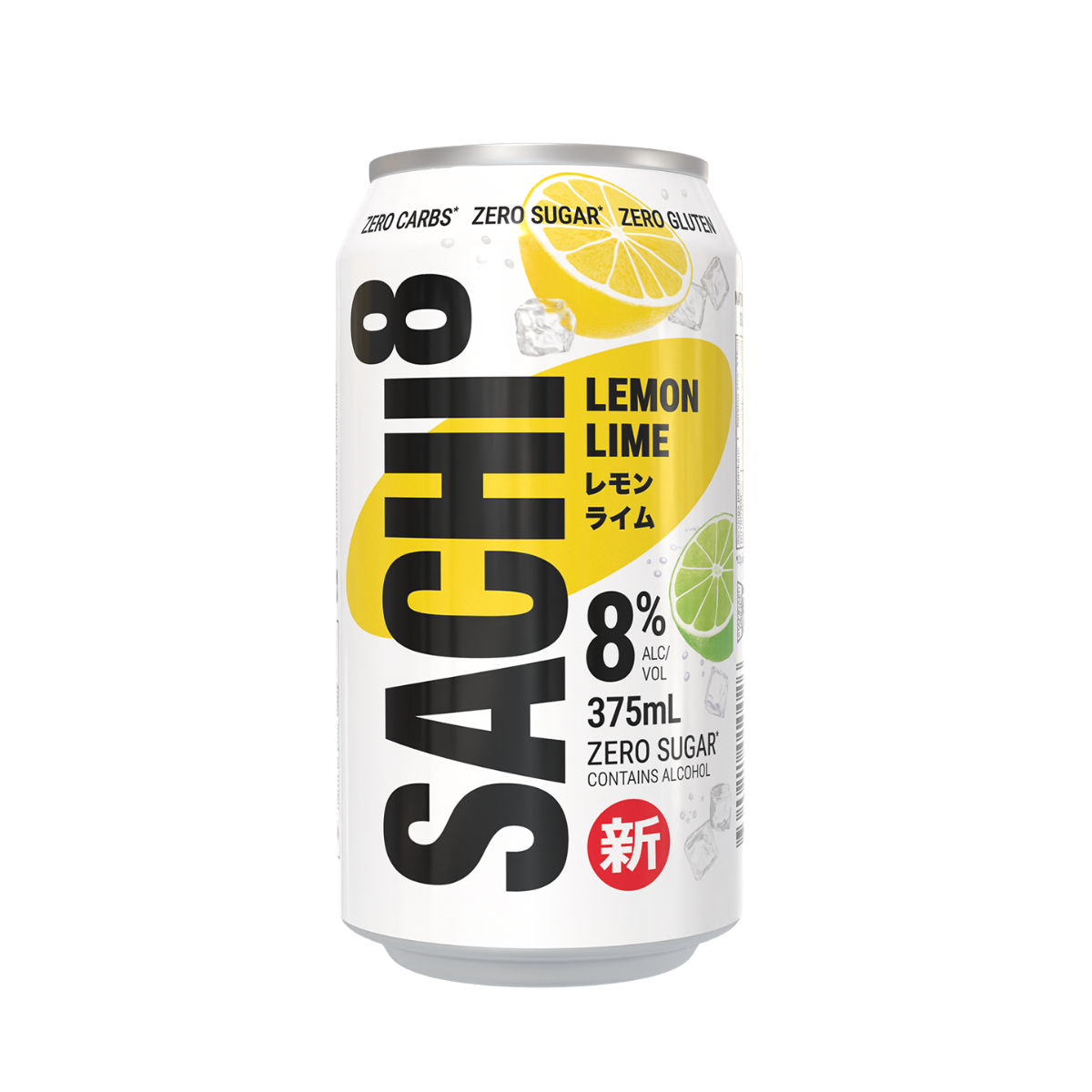 Sachi8 SACHI8 LEMON LIME ZERO SUGAR 375ML