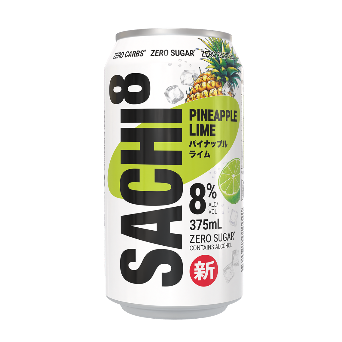 Sachi8 SACHI8 PINE LIME ZERO SUGAR 375ML