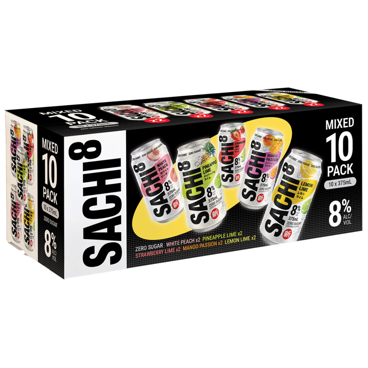Sachi8 Zero Sugar Mixed 375ml