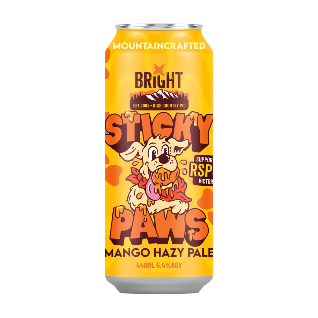 Bright Brewery Sticky Paws: Hazy Mango Pale Ale 440ml