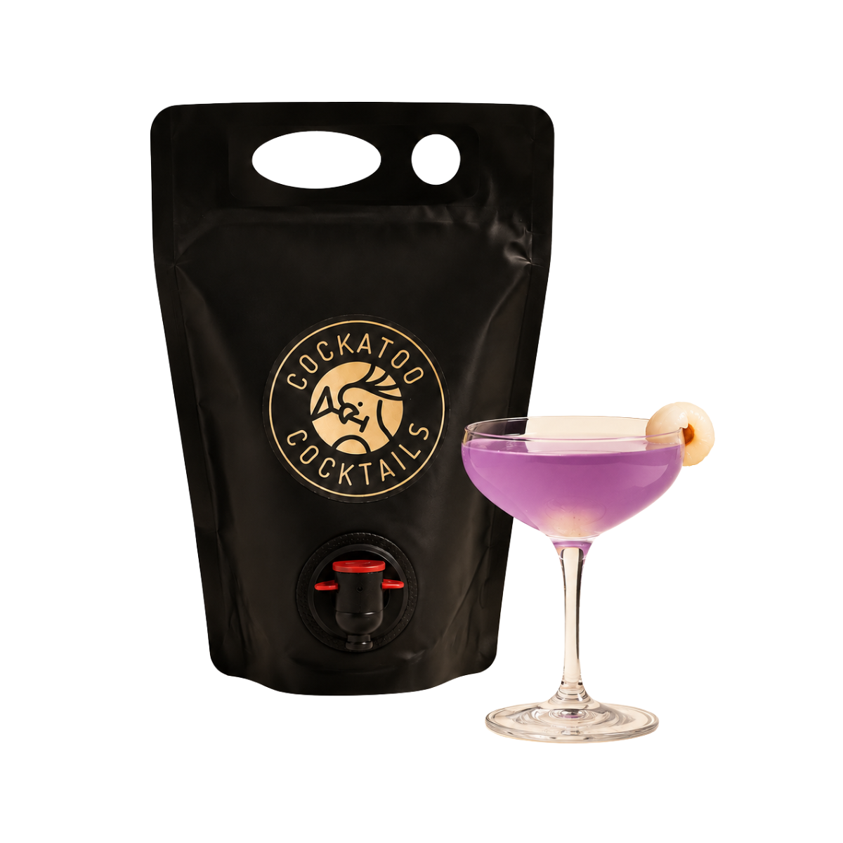 Cockatoo Cocktails Butterfly Pea Lychee Martini Pouch 1500ml