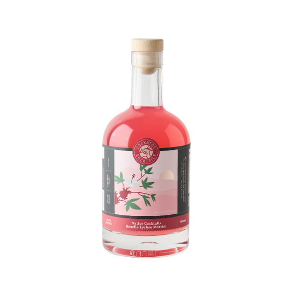 Cockatoo Cocktails Rosella Lychee Martini Cocktail 500ml