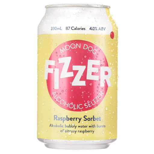Moon Dog Fizzer Raspberry Sorbet Seltzer 330ml