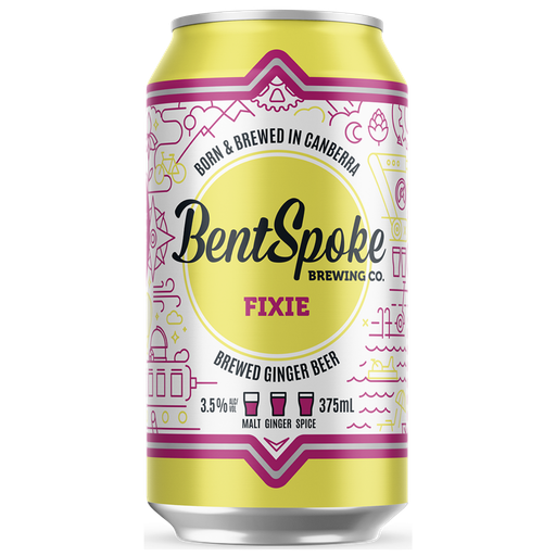 Bentspoke Fixie Brewed Ginger Beer 375ml