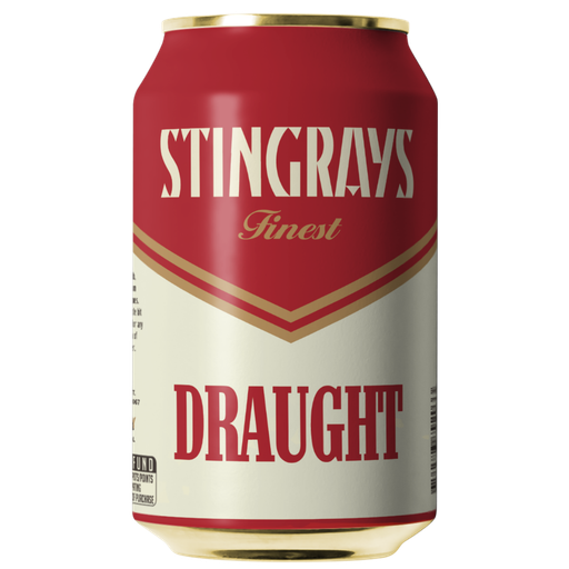 Stingrays Draught 355ml