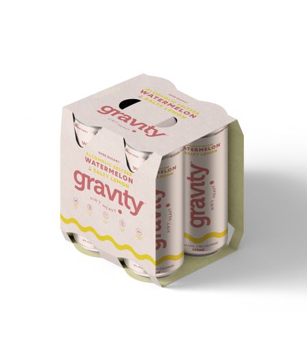 Gravity Seltzer Co. Watermelon & Salty Lemon Seltzer 330ml