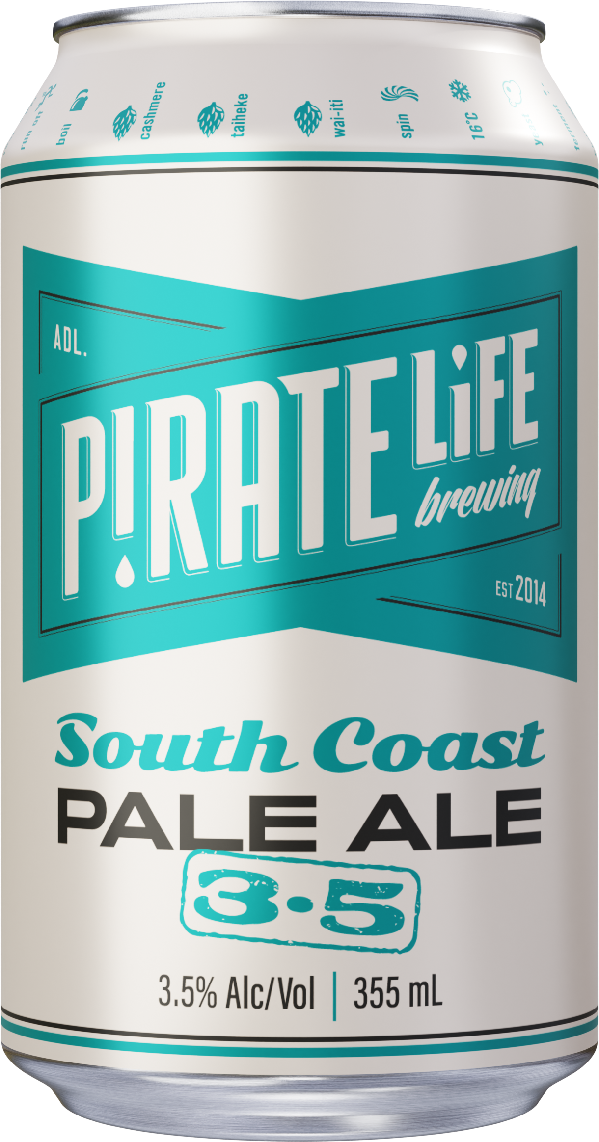 Pirate Life Brewing South Coast Pale Ale 3.5% 355ml