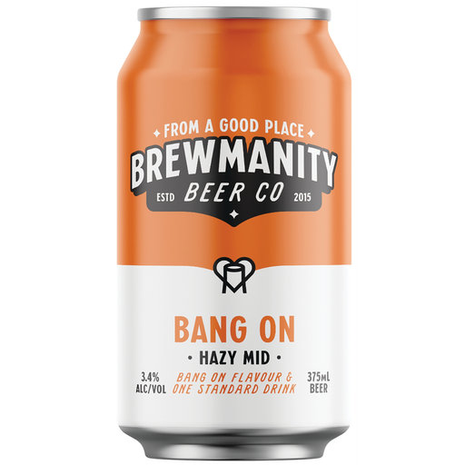Brewmanity Bang On Hazy Mid 375ml
