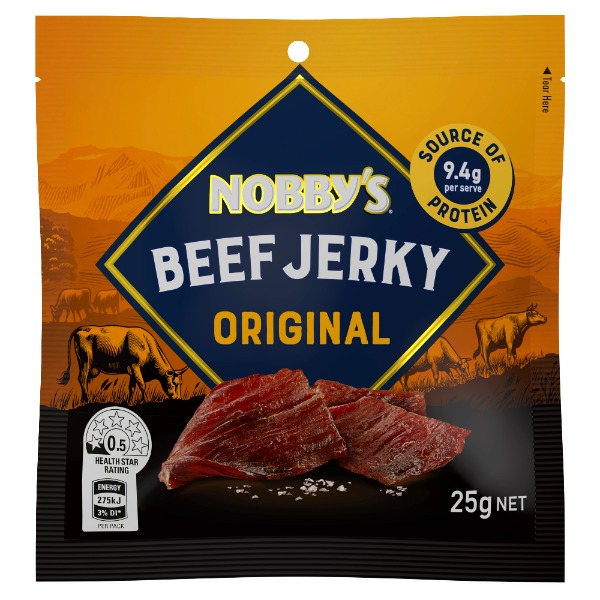 Nobbys Beef Jerky Original 25gm