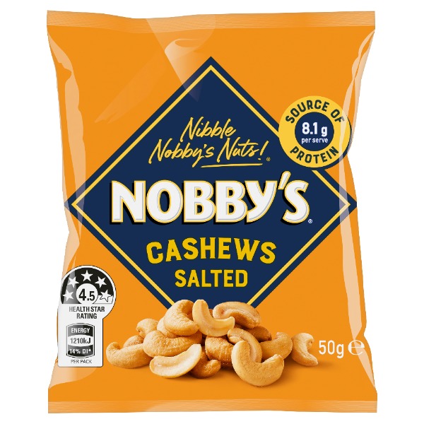 Nobbys Cashews 50gm