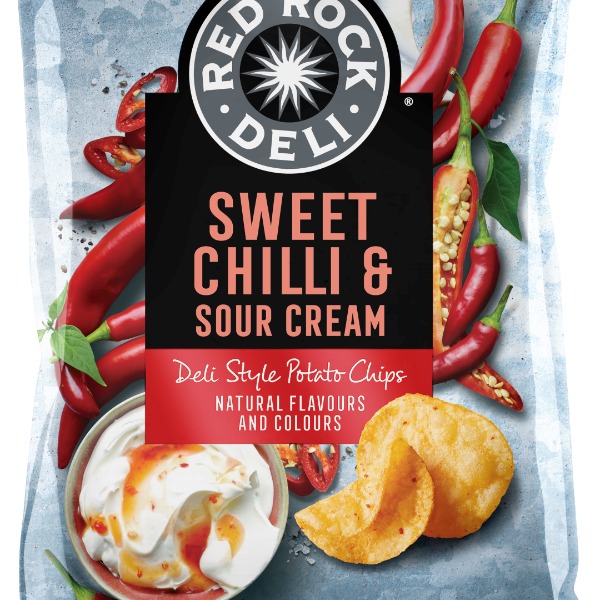 Red Rock Deli Chips Sweet Chilli & Sour Cream 165gm