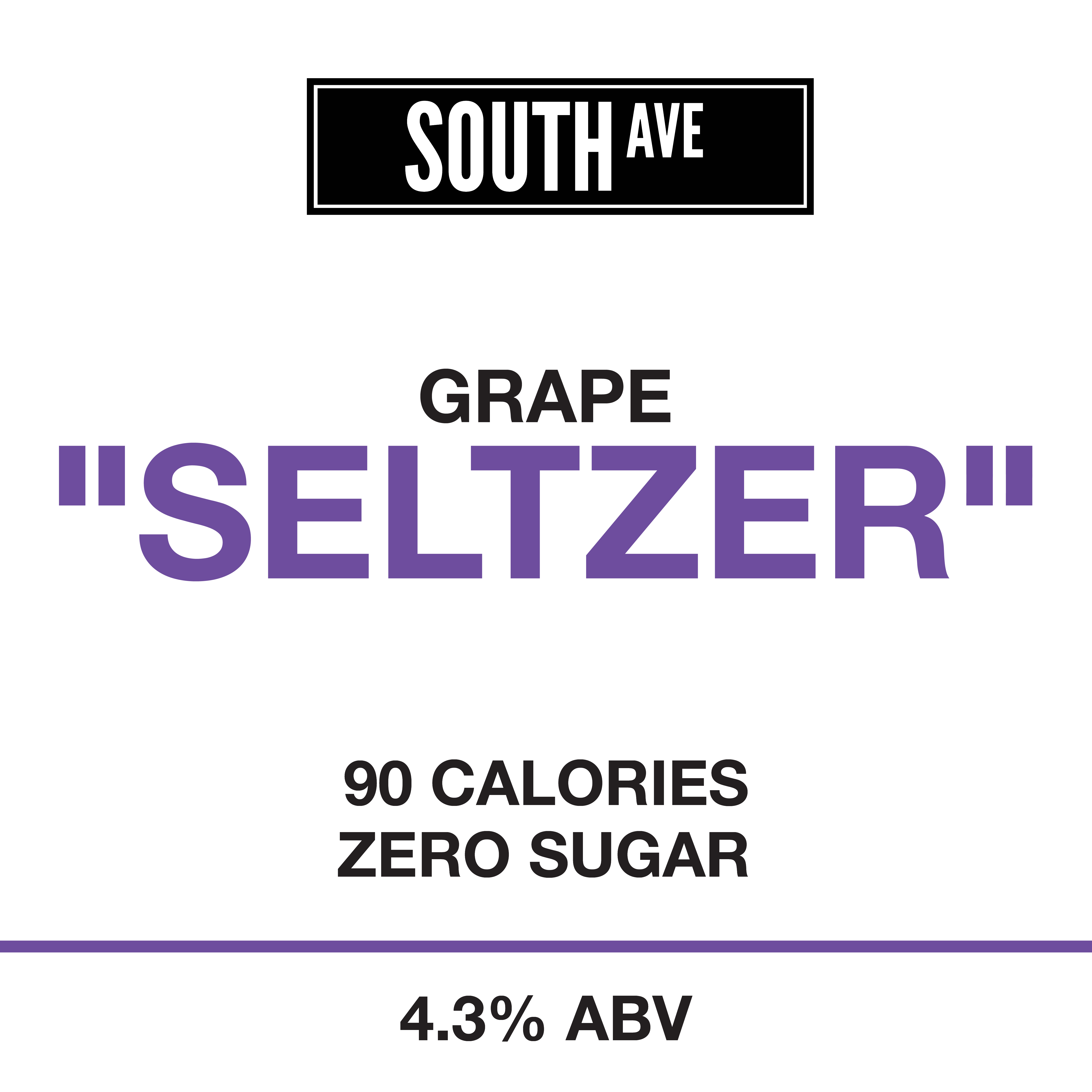 South Ave Grape Seltzer 50Lt