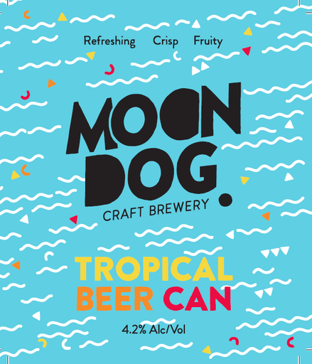Moon Dog Beer Can Tropical Lager 50lt