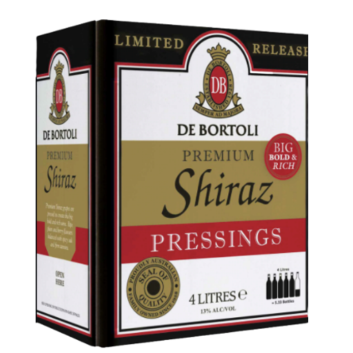 De Bortoli Premium Shiraz Pressings 4Lt
