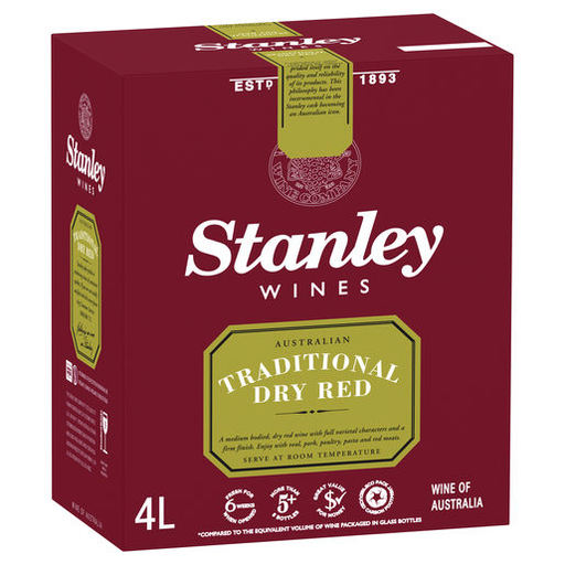 Stanley Traditional Dry Red Claret 4Lt