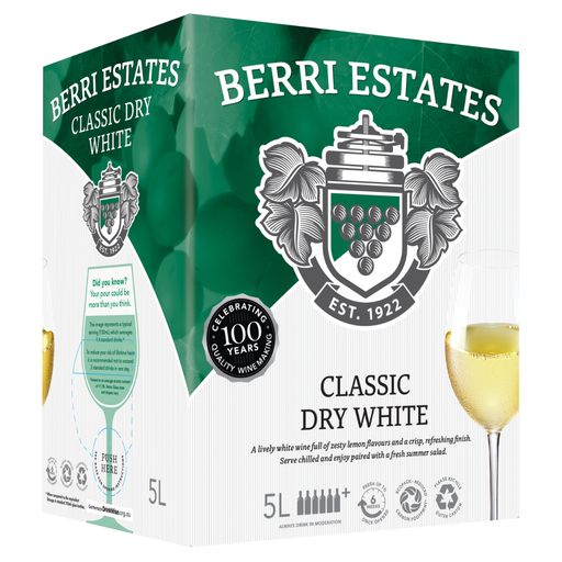 Berri Estates Classic Dry White 5Lt