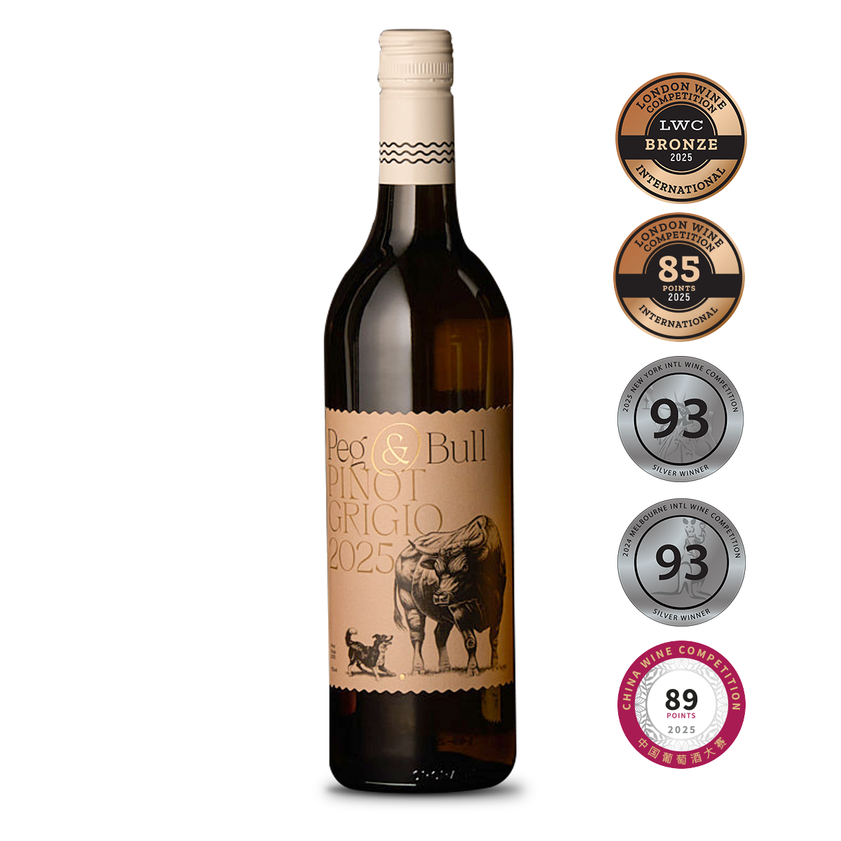 Peg & Bull Pinot Grigio 750ml