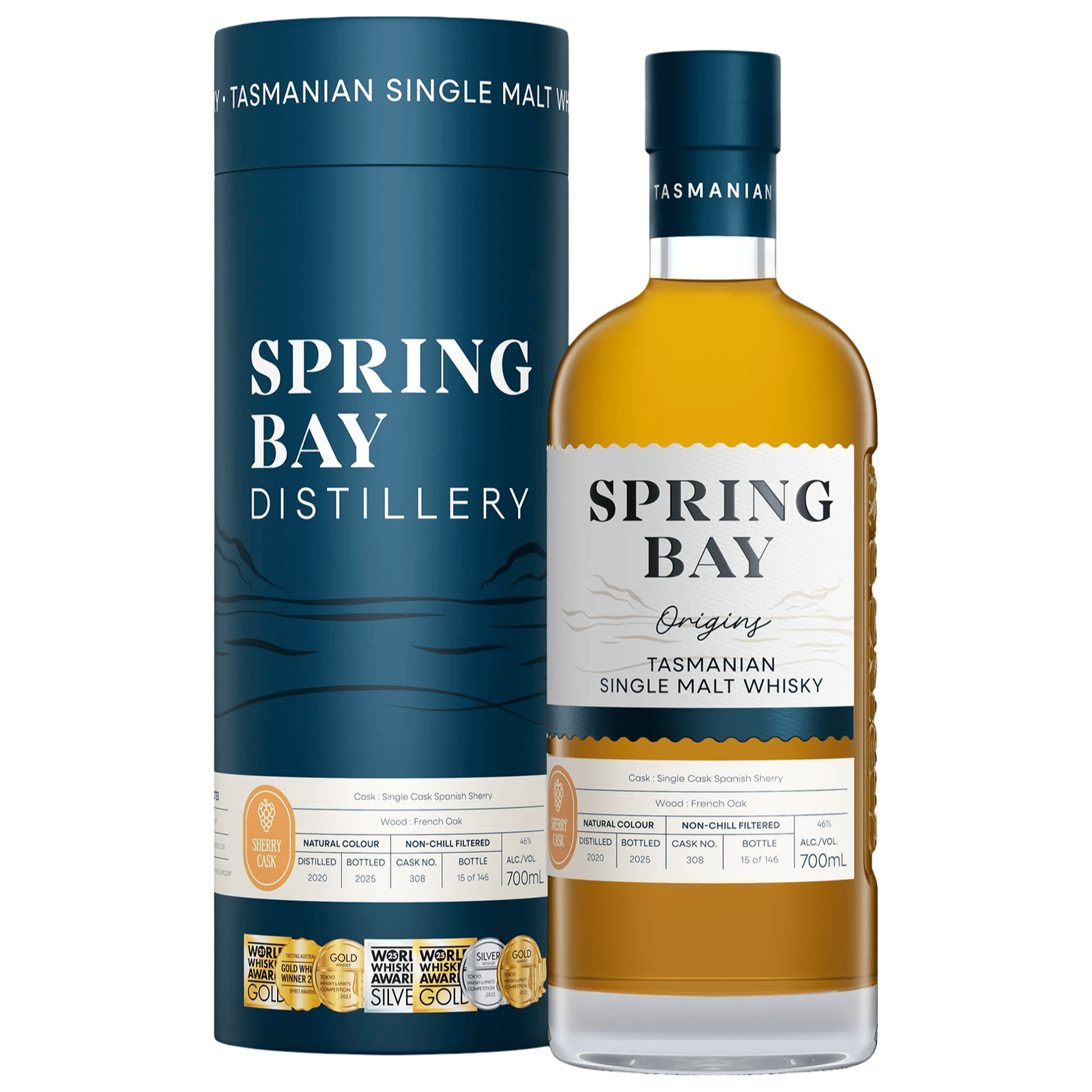 Spring Bay Tasmanian Single Malt Sherry 700ml