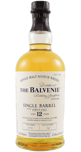 The Balvenie 12 Year Old Single Barrel Scotch Whisky 700ml