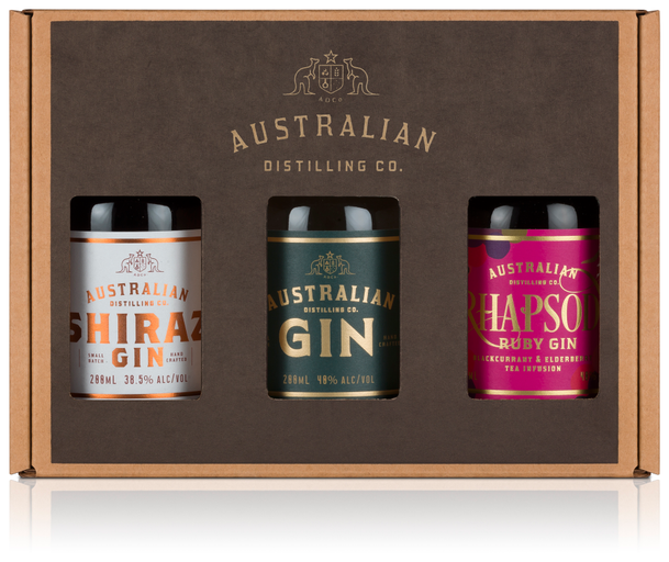 Australian Distilling Co National Gin Mixed 3 Pack 3 X 200ml